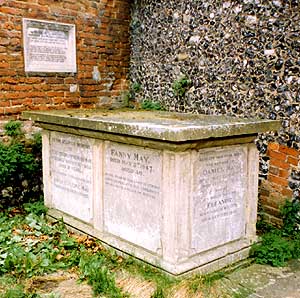 Graves of Daniel MAY and Family at Sonning